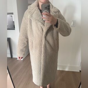 Abercrombie & Fitch Cream Teddy Jacket